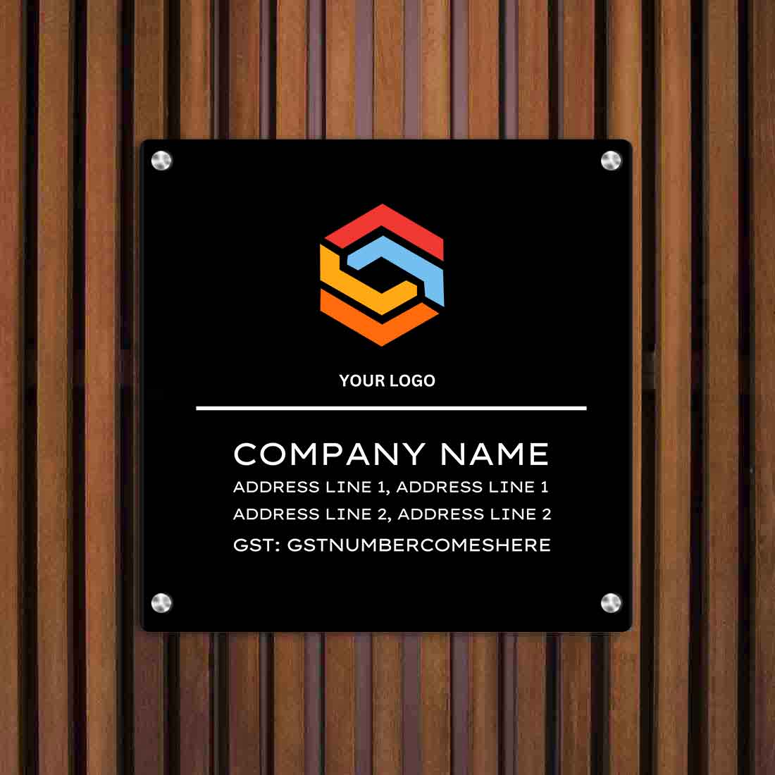 Office Name Plate Company Nameplate