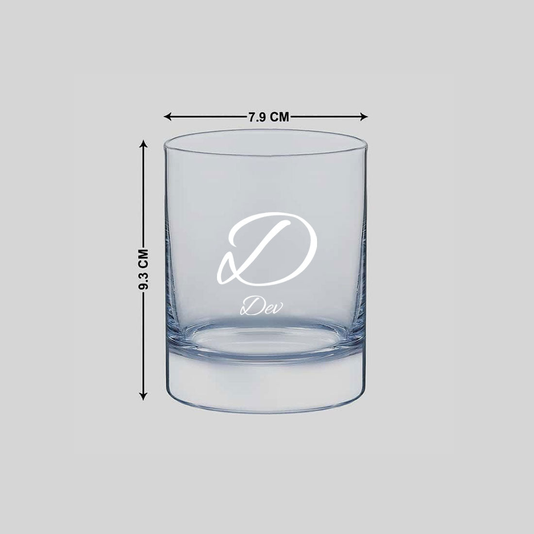 New Personalized Whiskey Glass - Gift For Him Husband Boyfriend - Initials