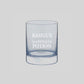 New Personalized Whiskey Glass - Gift For Him Husband Boyfriend - Happiness