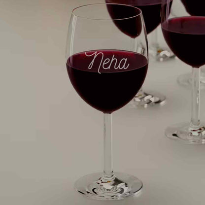 Customized Wine Glasses With Name Wine Glass - Add Name