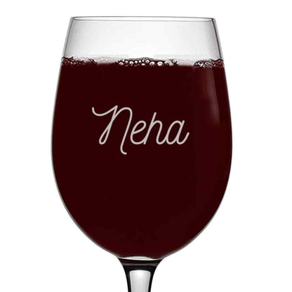 Customized Wine Glasses With Name Wine Glass - Add Name