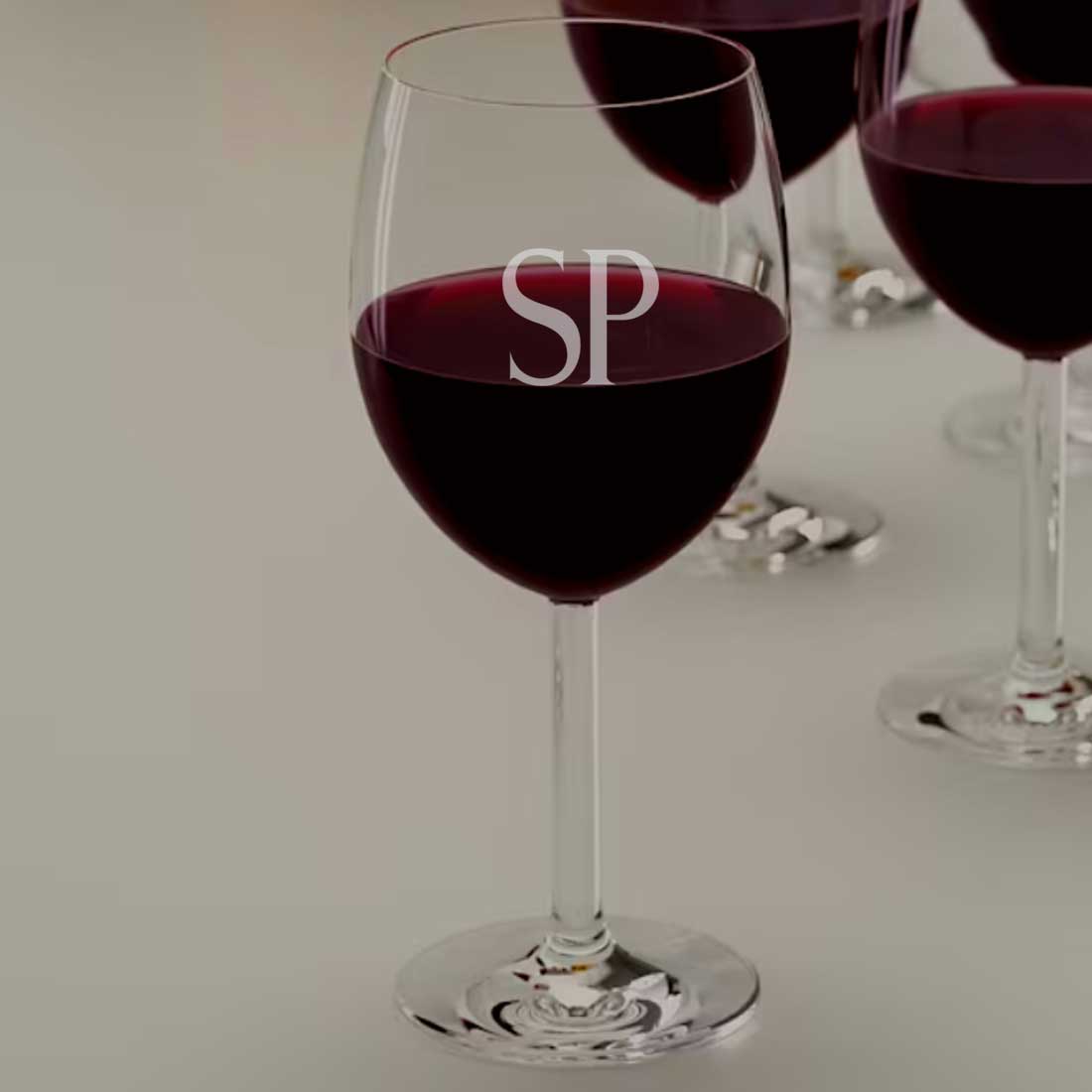Personalised Wine Glass for Him Anniversary Gift Custom Barware - Initials