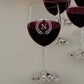 Personalized Wine Glass With Engraving Wine Glasses with Monogram - Floral