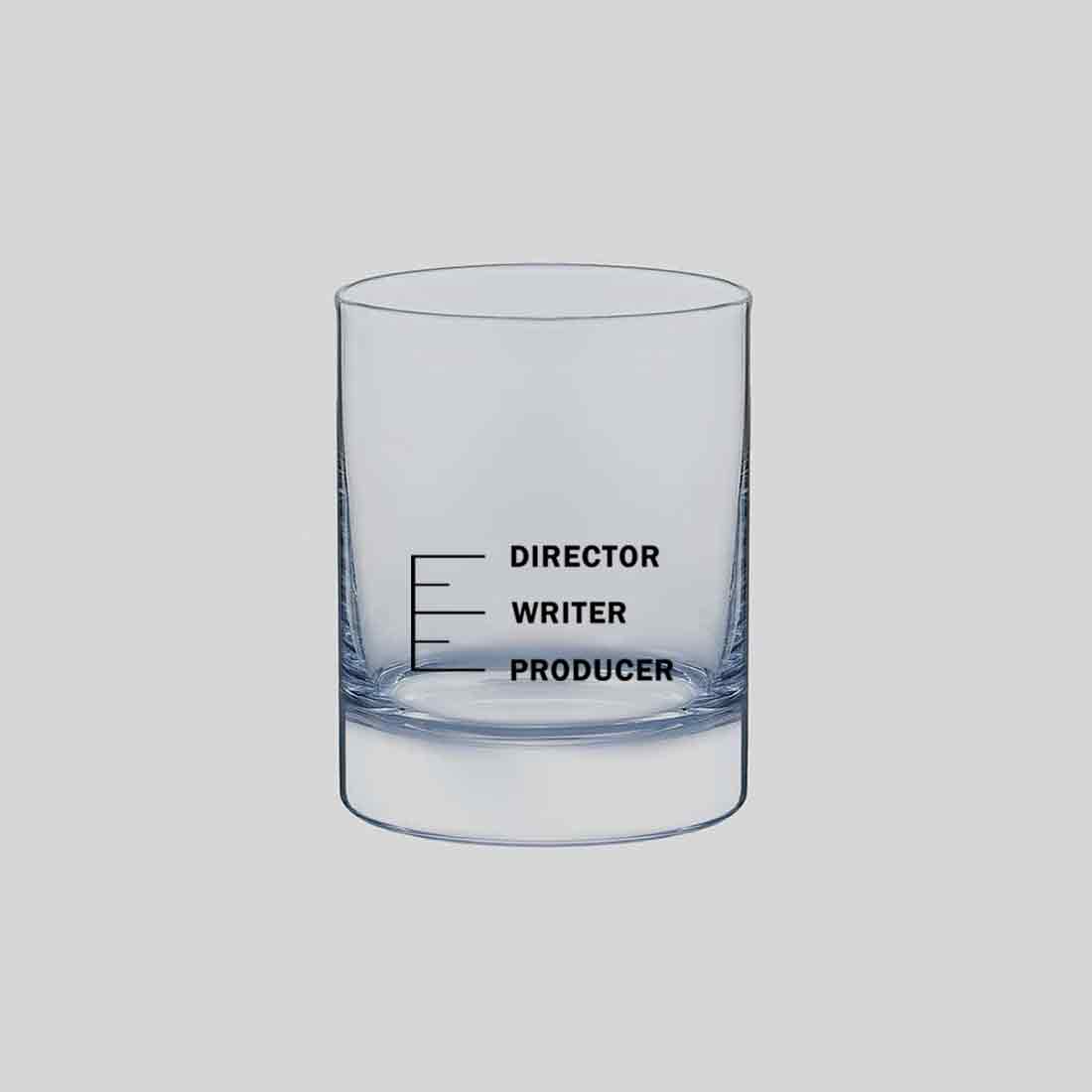 Designer Whiskey Glass for Mixed Drinks Bourbon - DIRECTOR WRITER PRODUCER Filmy