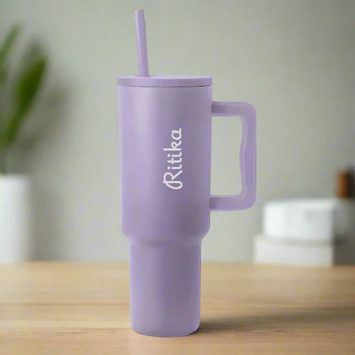 Nutcase Custom Hot and Cold Water Tumbler with Lid and Straw Large Travel Cups 1200ml