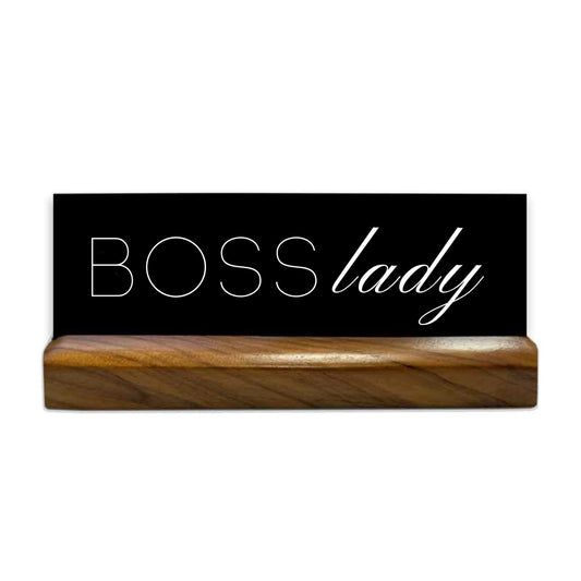 Engraved Office Name Plates For Desk Funny Gift For Boss Female 