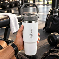 Nutcase Custom Tumblers with Handle Double Wall Vacuum Sipper Bottle - 900ml