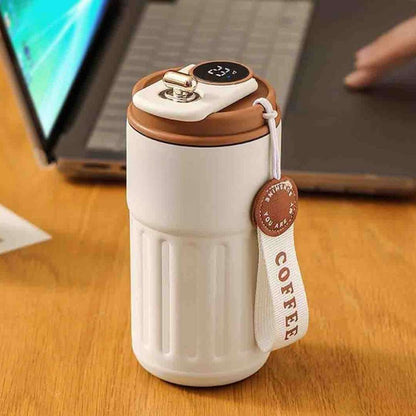 Nutcase Coffee Cup Temperature Display-500ml Insulated Coffee Flask Made with 304 Stainless Steel