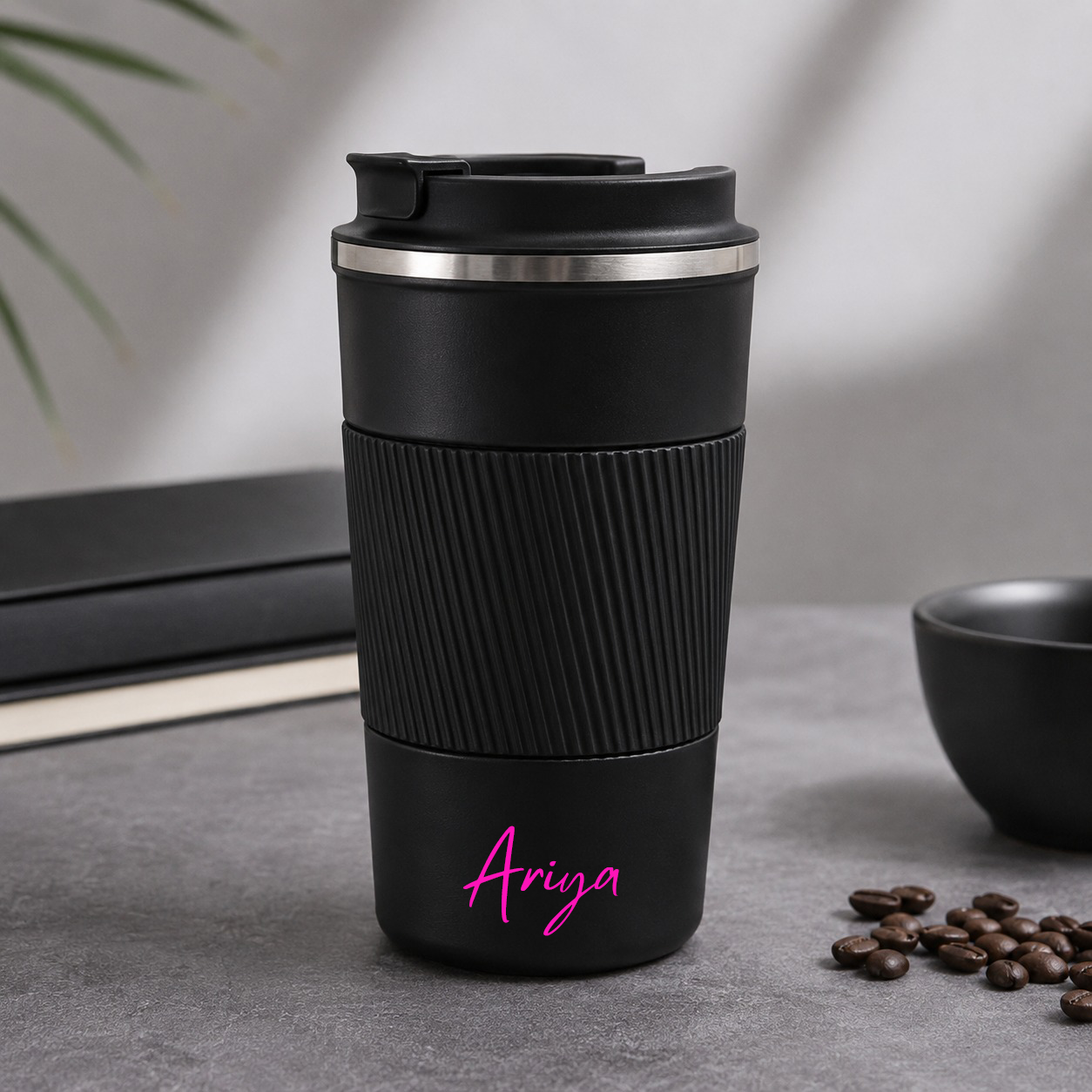 Personalised Coffee Tumbler with Names for Tea, Coffee 500ml