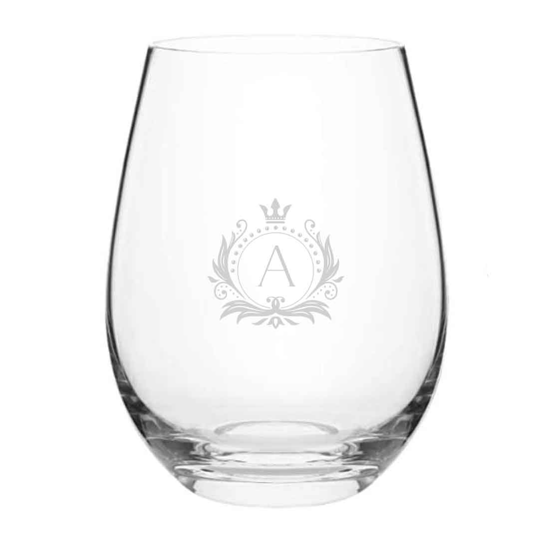 Engraved Whisky Glass Personalized Stemless Wine & Cocktail Glasses 400 ML