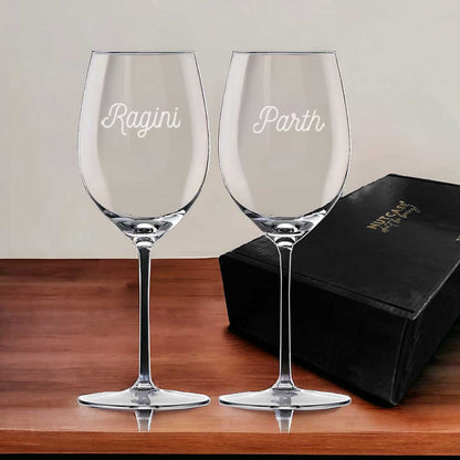 Customized Wine Glasses With Name Wine Glass - Add Name