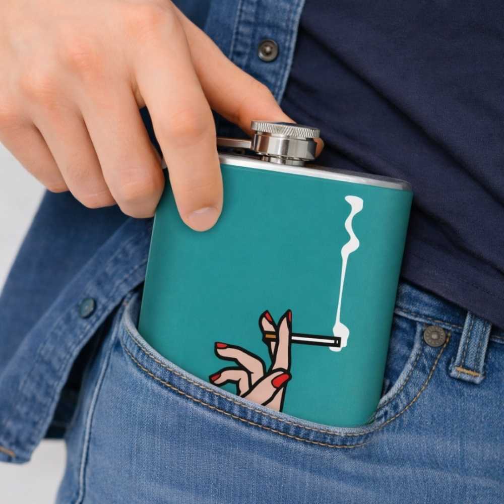 Hip Flask  -  No Smoking ! Gifts For Her