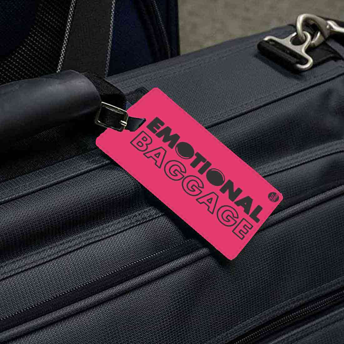 Personalized Luggage Tags with Your Name Set of 2 - Emotional