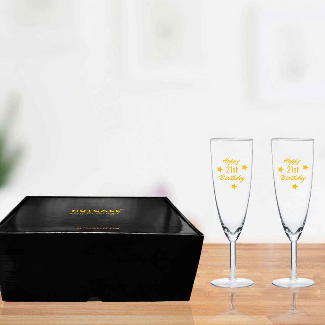 Personalized Champagne Glass Birthday Gifts Idea - Happy Birthday