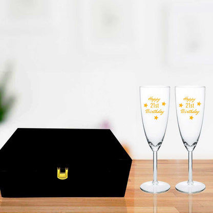 Personalized Champagne Glass Birthday Gifts Idea - Happy Birthday