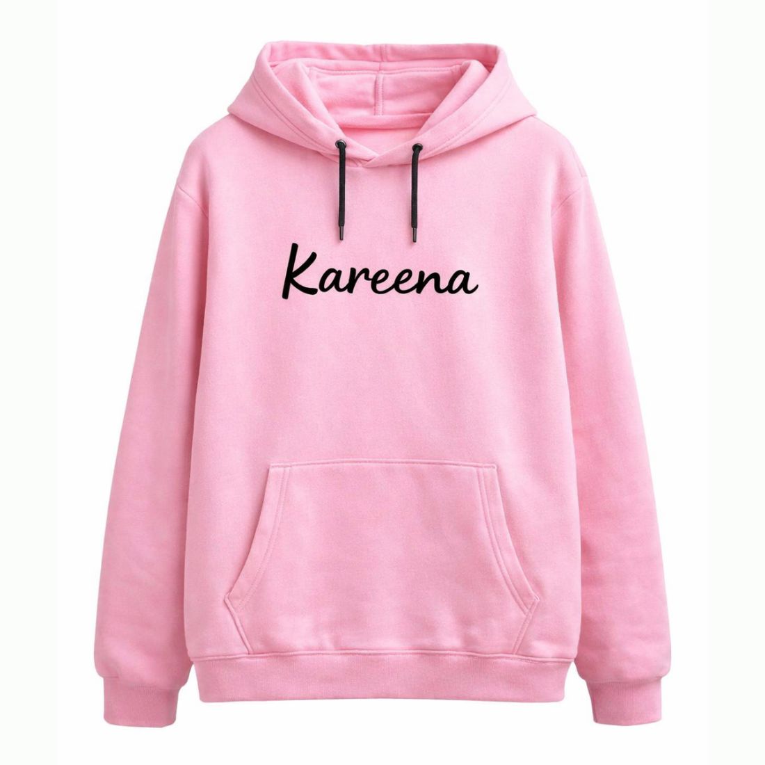 Personalized Pink Color Hoodie for Girls – Classic Sweatshirt for Everyday Wear
