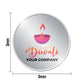 Customized Silver Coin For Diwali Gifts 999.9 Purity 10 Grams - Shubh Deepavali