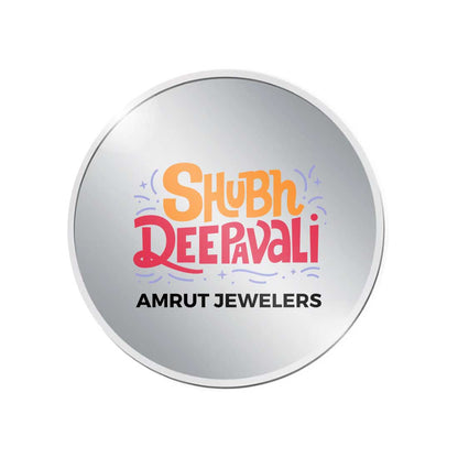 Custom Silver Coin For Diwali Gifts 999.9 Purity 10 Grams