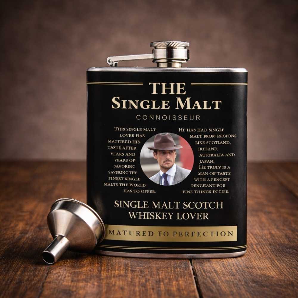 Hip Flask with Funnel-The Single Malt