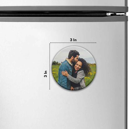 Personalised Fridge Magnets Photo Magnets for Fridge-7.5 cm