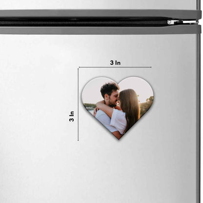 Picture Magnets for Fridge Custom Heart Shape Photo Magnets-7.5 CM