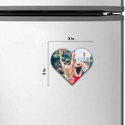 Picture Magnets for Fridge Custom Heart Shape Photo Magnets-7.5 CM