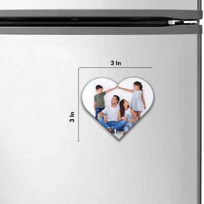 Picture Magnets for Fridge Custom Heart Shape Photo Magnets-7.5 CM