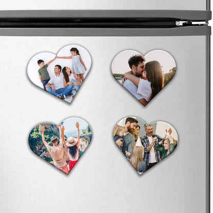 Picture Magnets for Fridge Custom Heart Shape Photo Magnets