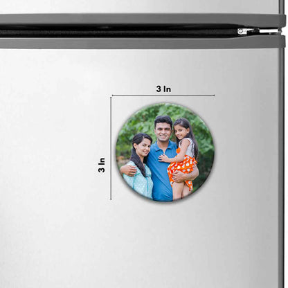 Personalised Fridge Magnets Photo Magnets for Fridge-7.5 cm