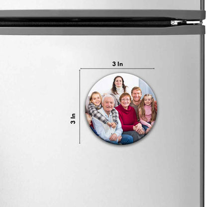 Personalised Fridge Magnets Photo Magnets for Fridge-7.5 cm