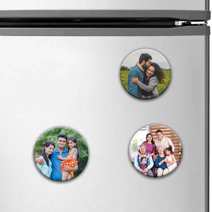 Personalised Fridge Magnets Photo Magnets for Fridge-7.5 cm