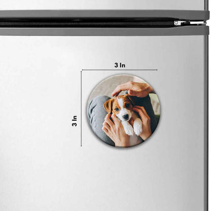 Personalised Fridge Magnets Photo Magnets for Fridge-7.5 cm