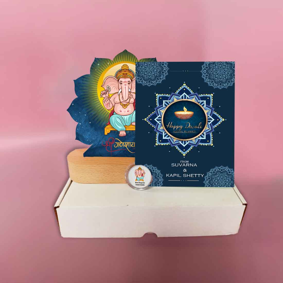 Hanging Diya Design Personalised Chocolate Gift for Deepavali – CHOCOCRAFT