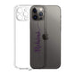 iPhone 11 Pro Transparent Case with Name TPU Flexible Cover with Camera Protection