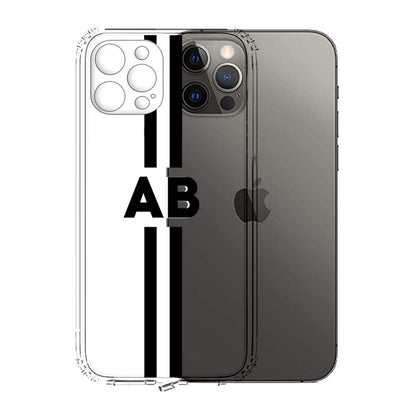 Perosnalized IPhone 11 Pro Max Cases Designer with Initial Flexible Clear Case