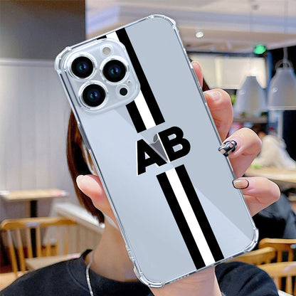 Personalized IPhone 13 Pro Clear Case with Initial Transparent Cases