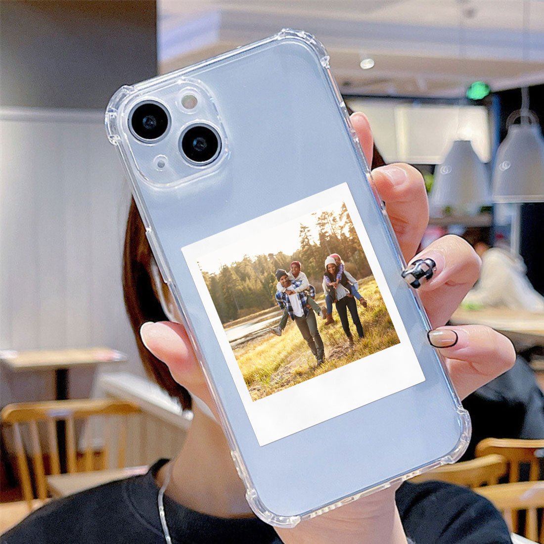 Personalized iPhone 14 Transparent Case with Photo