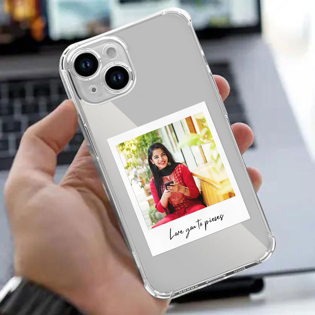 iPhone 14 Back Cover with Camera Protection Custom Photo 