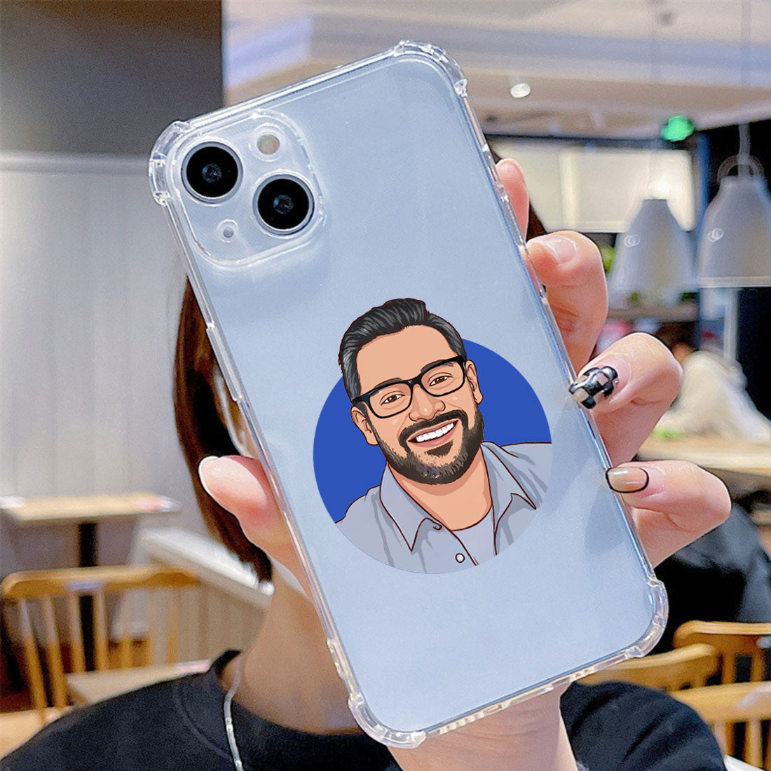 I Phone 14 Plus Back Cover Transparent Clear Case Nutcase India