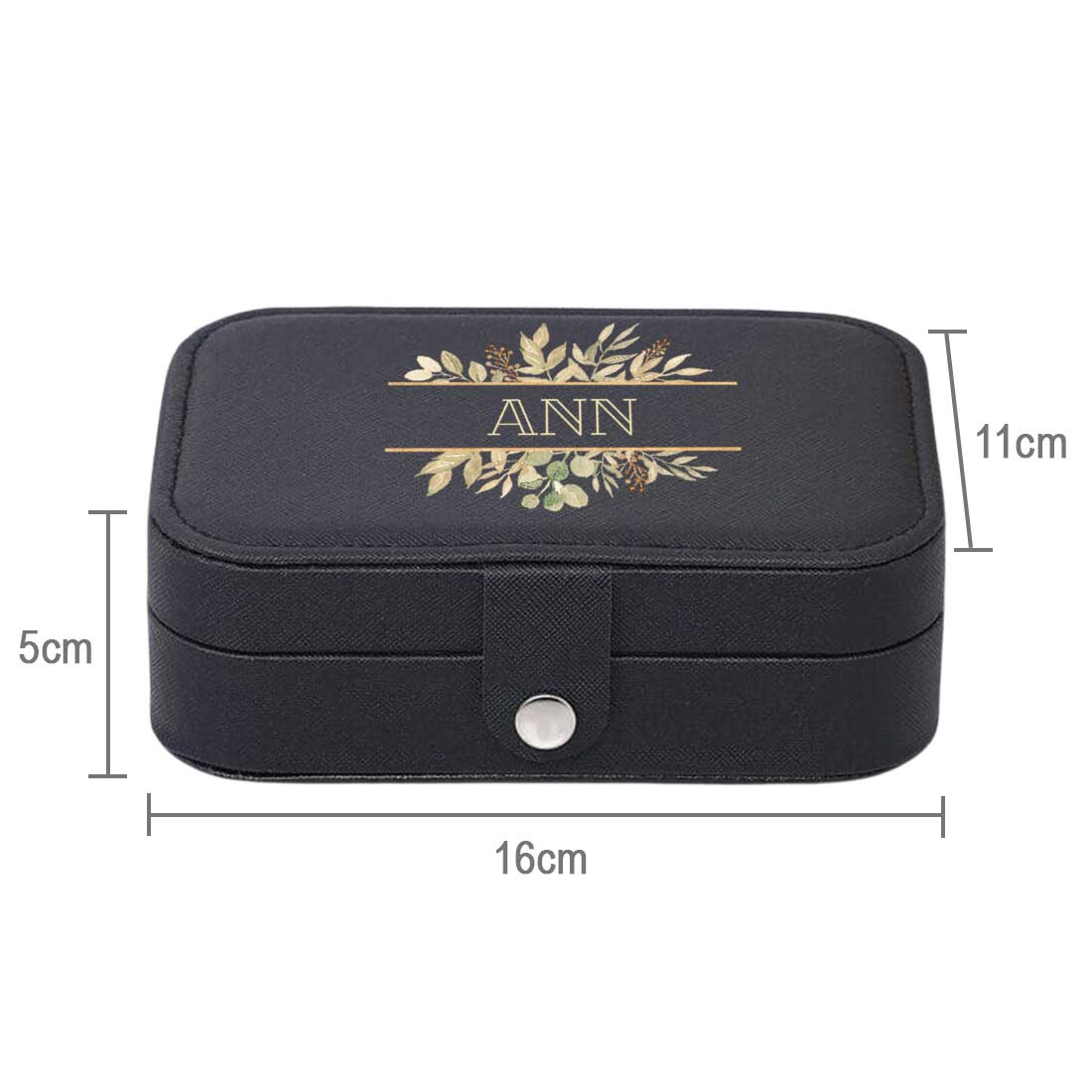 Customized Box Organizer for Jewelry Travelling Storage Case for Rings Earrings and Pendants  - Floral Name