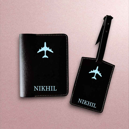 Leather Passport Holder Personalized with Name Cover for Passports