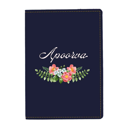 Pu Leather Customized Passport Cover and Luggage Tag Set - Floral