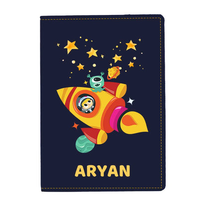 Cartoon Designer Passport Cover for Kids PU Leather Passport Holder and Luggage Tag Set with Name