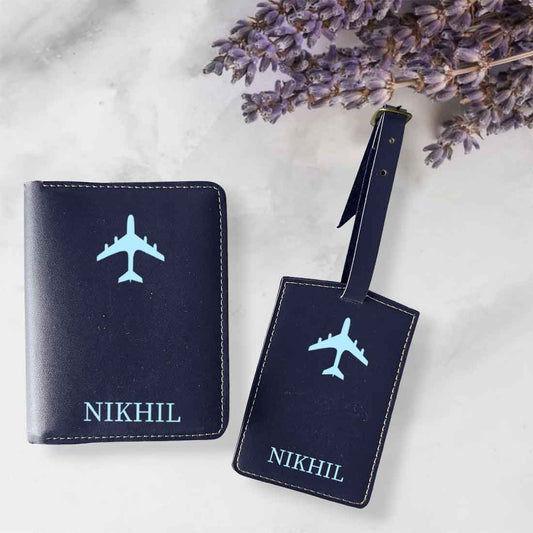 Leather Passport Holder Personalized with Name Cover for Passports