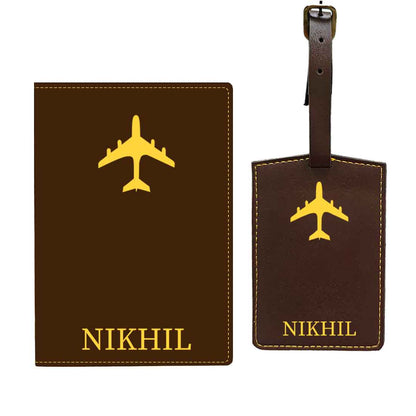 Leather Passport Holder Personalized with Name Cover for Passports