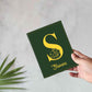 Custom Name on Passport Cover Holder Faux Leather Covers for Passports - Initial Name