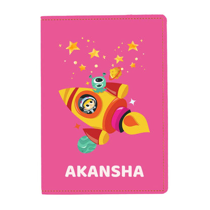 Cartoon Designer Passport Cover for Kids PU Leather Passport Holder and Luggage Tag Set with Name