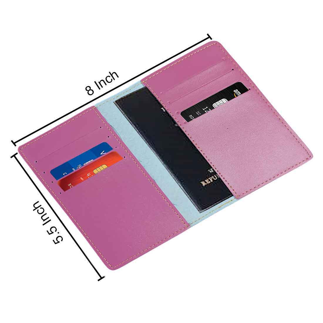 Cartoon Designer Passport Cover for Kids PU Leather Passport Holder and Luggage Tag Set with Name