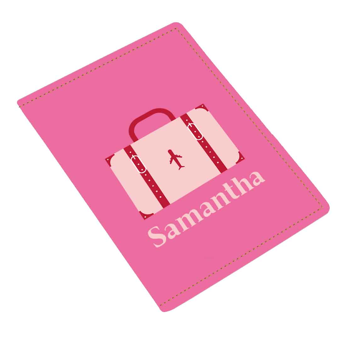 Customizable Passport Cover with Name Design PU Leather Passport Holder and Luggage Tag Set