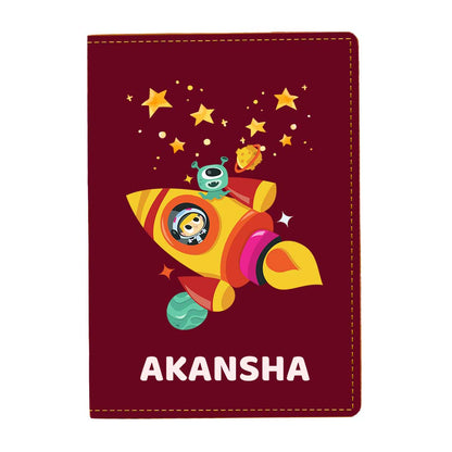 Cartoon Designer Passport Cover for Kids PU Leather Passport Holder and Luggage Tag Set with Name